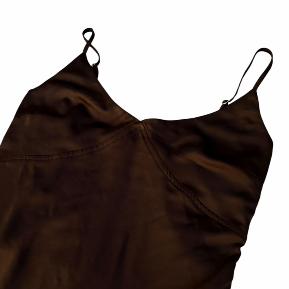 Princess Polly Black Satin Maxi Dress, High Split, Super Sexy, Women’s Size 8 - Picture 10 of 13